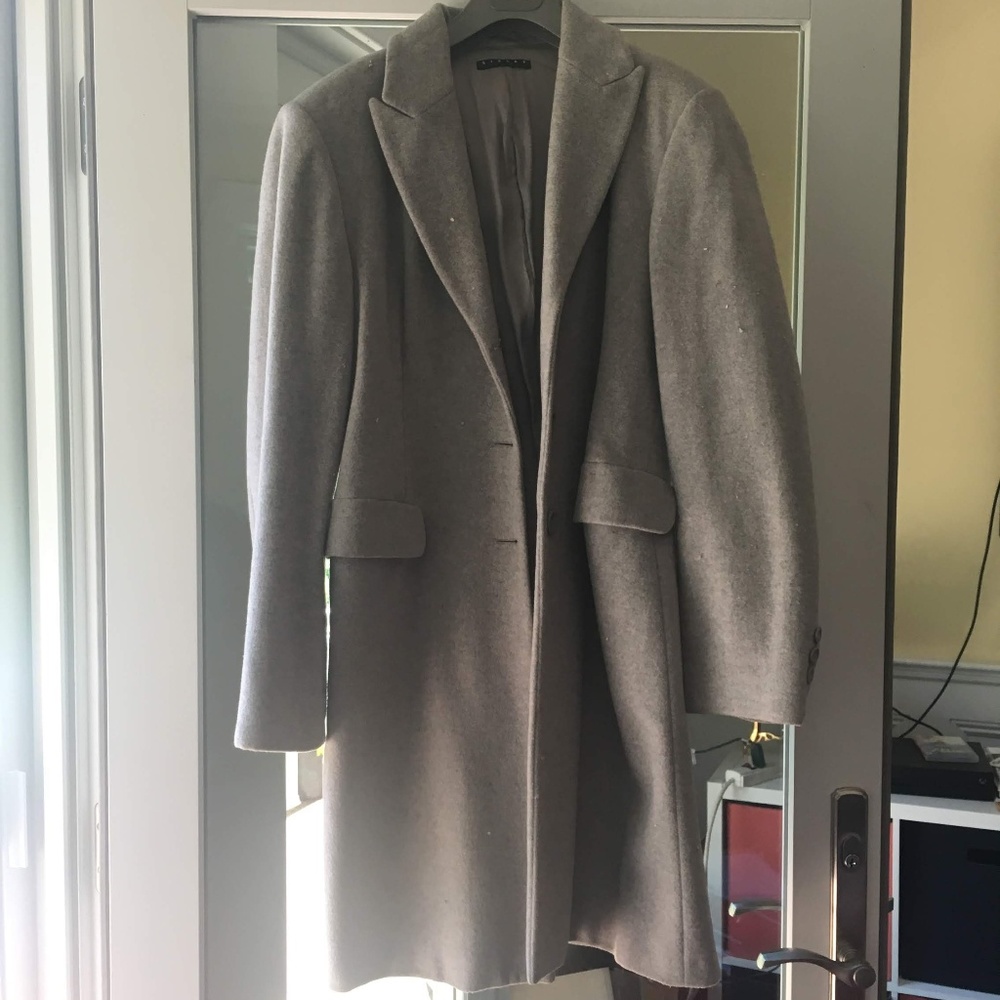 Sisley Women's grey wool coat